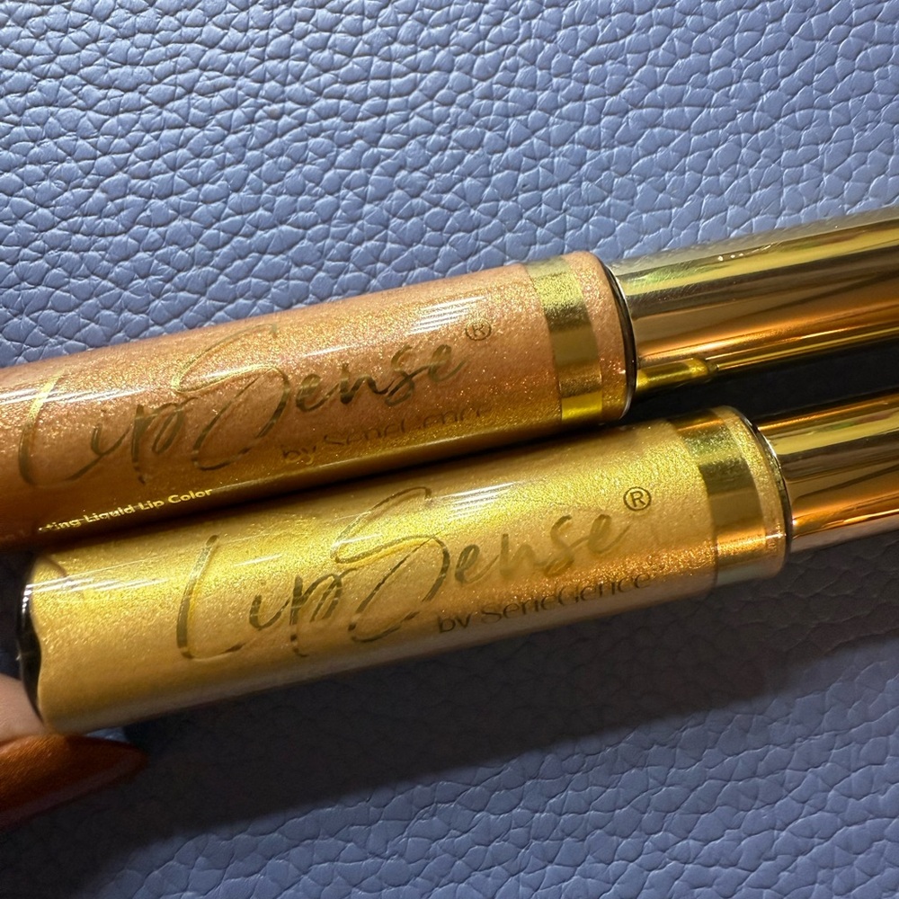 LipSense Shimmering Gold and prosecco Lip Colors